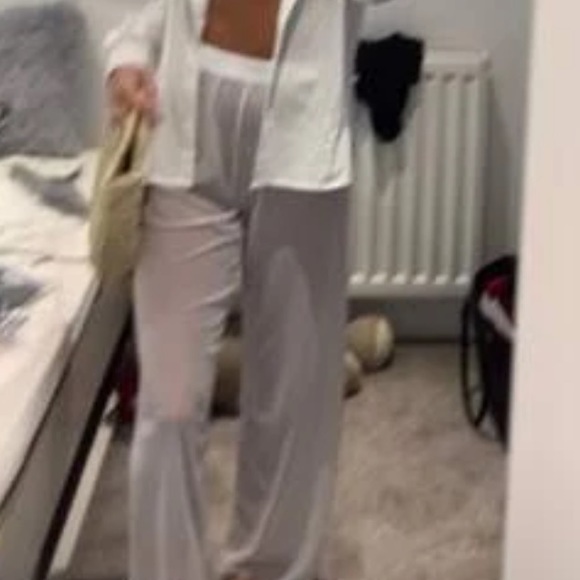 White mesh beach pants - Picture 3 of 4